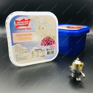 Bán Buôn <span class=keywords><strong>Custom</strong></span> Logo In Tái Chế Bao Bì Bánh Hộp <span class=keywords><strong>Ice</strong></span> <span class=keywords><strong>Cream</strong></span> Nhựa Container Với Nắp Đậy Và Thìa - Product Image 6