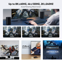 Câble à fibre optique AOC 8K 2.1, 48 Gbit/s, 60 Hz, 4K 120 Hz, 3D, plaqué or, haute vitesse, paire torsadée coaxiale, moniteur, projecteur, DVD