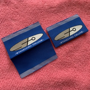 Chất lượng cao trung tâm gấp nhãn dệt, vòng lặp gấp thương hiệu sang trọng nhãn hàng may mặc với thiết kế miễn phí - Product Image 3