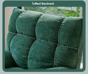 Fauteuil de massage électrique moderne et minimaliste avec cadre métallique, fonction pédicure, pivotant et inclinable, pour salon et détente - Product Image 5