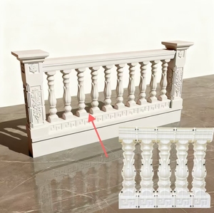 Nouveau design décoratif en plastique durable clôture Rail main courante balcon Rail <span class=keywords><strong>poteau</strong></span> produit ménager 5 ans de durée de vie - Product Image 1