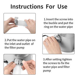 Bơm Lọc 300gal Cho Bể Trên Mặt Đất Bơm Lọc Tuần Hoàn Nước Kèm Hộp Mực Bơm Lọc Bể Bơi (240V 15W) - Product Image 3