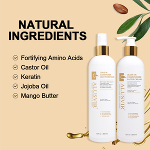 Уход за волосами Лечение натуральных органических вьющихся волос завитка увлажняющий Восстанавливающий спрей крем набор средств для укладки - Product Image 4