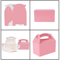 Boîte en papier biodégradable de qualité alimentaire personnalisée en gros, étanche, avec gaufrage et éponge, pour bonbons et friandises de fête d'anniversaire ou de mariage pour enfants