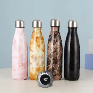 2021热销不锈钢智能水瓶带led温度显示