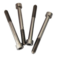 Baut Titanium GR5 M5*75mm Berkualitas Tinggi, Baut Kepala Cangkir Hex Socket Harga Pabrik, Sekrup Allen Kepala Bulat