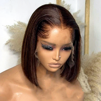 Nouvelle perruque Lagos Hairline en cheveux humains, nœuds blanchis, pré-épilée, perruque frontale en dentelle M Hairline, cheveux bruts du Vietnam, 13x6 HD invisible sans colle