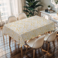Nappe de table en cuir PU de luxe RNPT, nappe rectangulaire en PVC pour banquet et mariage