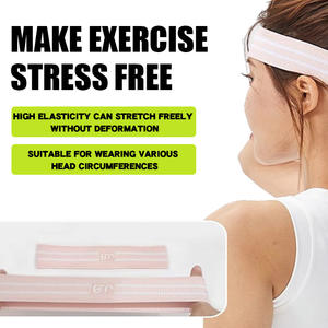 Bandeau de sport Yoga Anti-transpiration Bandeau en soie glacée absorbant la transpiration pour la course à pied Fitness Badminton - Product Image 4