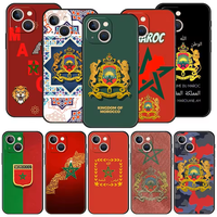 Drapeau Marocain Passeport Design Couverture UV Peinture Impression Sublimation Mobile Phone Case pour iPhone 11 12 13 14 15 16 Pro Max Case