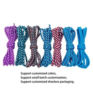 Lacets <span class=keywords><strong>de</strong></span> sport ronds universels en polyester fin <span class=keywords><strong>de</strong></span> 3 mm, durables, couleur personnalisée pour bottes Martin, pantalons, <span class=keywords><strong>chapeaux</strong></span> - Product Image 3