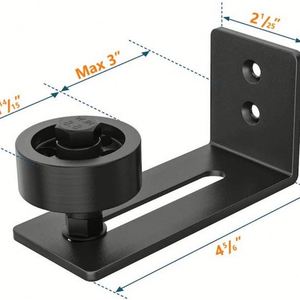 Guide de sol pour porte de grange Rouleau de guidage en acier inoxydable Quincaillerie pour porte coulissante Montage mural - Product Image 2
