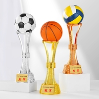 Trophée de football portable pas cher pour compétition sportive, impression UV, gravure, matériau en résine, nouvelle arrivée, vente directe d'usine, populaire