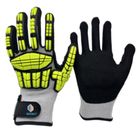 Guantes de Trabajo de Seguridad NMSHIELD ANSI A6 Resistentes a Cortes y Impactos con Protección TPR