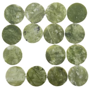 <b>Polished</b> Round Green Jade Pads 50mm For Eyelash Extension Under Eye Pads - Product Image 4