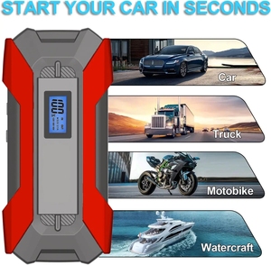 Démarreur de batterie de voiture portable haute puissance 12V <span class=keywords><strong>10000mAh</strong></span> 800A 3000A de pointe, vente en gros d'usine - Product Image 2