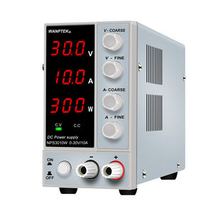 แหล่งจ่ายไฟฟ้ากระแสตรงแบบปรับค่าได้ WANPTEK <span class=keywords><strong>30V</strong></span> <span class=keywords><strong>10A</strong></span> สำหรับงานซ่อม, ห้องปฏิบัติการ, การออกแบบ, โรงเรียน, การทดสอบ, การชุบโลหะด้วยไฟฟ้า, การชาร์จ, รุ่น NPS3010W - Product Image 6