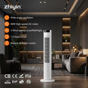 KFT2105J 34 Inch Tower Fan, 3 Speeds Oscillating Floor <b>Standing</b> Cooling Fan for Home Office Oscillating Floor <b>Standing</b> Fan Kft21 - Product Image 4