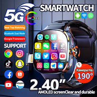 Nouvelle montre connectée 4G M99 avec écran AMOLED rotatif de 2,4 pouces, caméra, 3+32 Go, ChatGPT, batterie de 2100 mAh, téléchargement d'applications, NFC, WIFI, GPS, avec carte SIM