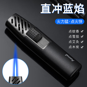 Encendedor de Antorcha Recargable Aomai Compact Direct Fire, Resistente al Viento, de Metal, para Cigarros, Moxibustión y Viajes - Product Image 3