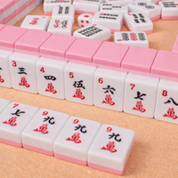 Jeu de tuiles de mahjong en mélamine américaine Eleshine, gravure de précision, texture claire, style juif moderne, écologique, durable, 166 pièces