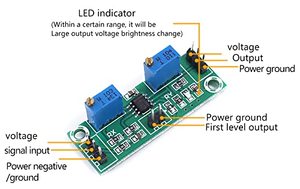 Lm358 מתח אות חלש מגבר יחיד אספן כוח משניים כוח יחיד 3.5-24v - Product Image 3