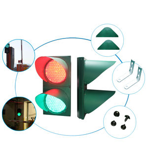 Système de phares solaires, 300mm, éclairage rouge et vert - Product Image 5