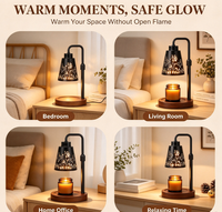 Lampe chauffe-bougie avec minuterie et variateur d'intensité - Cadeaux d'anniversaire pour femmes, décoration de chambre, Noël