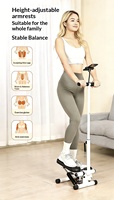 Pédalier d'exercice multifonctionnel Source-factory pour la maison, brûleur de graisse cardio, perte de poids, avec support de téléphone, pour exercices aérobiques en intérieur