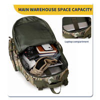 Sac à dos tactique d'entraînement SIVI Outdoor Molle, sac de randonnée résistant à l'eau avec grande capacité pour les activités sur le terrain