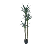 Tanaman Pot Plastik Sisal Buatan untuk Dekorasi Luar Ruangan dan Dalam Ruangan, Rumah, Kantor, Taman, Dekorasi Rumah, Tanaman Palsu, Tanaman Buatan