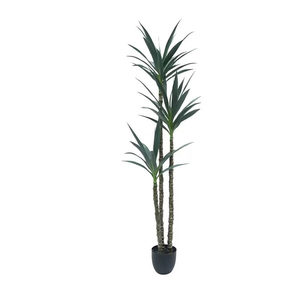 Pianta Artificiale in Vaso di Sisal Plastico per Interni ed Esterni, Decorazione per Casa, Ufficio e Giardino, Piante Finte per Arredamento - Product Image 5