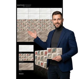 Carreaux de revêtement mural en céramique mate naturelle 12x24 30x60cm 300x600mm, décoratifs pour l'intérieur de la maison, carreaux de porcelaine design - Product Image 2