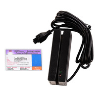 Lecteur de cartes magnétiques RFID MSR 4 broches RS232 portable et compact à faible coût pour traceur GPS de véhicule