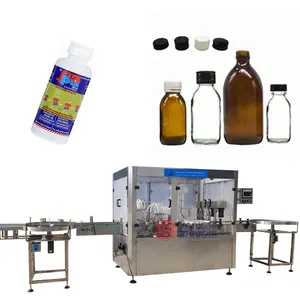 YB-YG8 100 -500 ML Automatic Liquid Syrup Bottle Filling Capping Machine