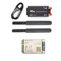 Module 4G LTE-A Cat 6 IoT avec antenne, EP06-E avec carte adaptateur Mini PCIe USB 2.0 et boîtier de protection pour modem