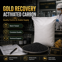 Charbon actif granulaire pour systèmes d'adsorption d'or en usine : faible teneur en cendres, faible poussière et haute performance en surface active