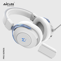 Casque de jeu Aikun GH820WR sans fil, double mode BT6.0/2.4Ghz/filaire, supra-auriculaire, rechargeable, batterie remplaçable par l'utilisateur, ANC