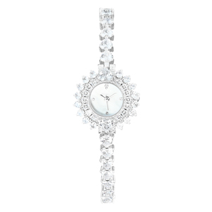 นาฬิกาข้อมือผู้หญิง Shiny Diamond ขนาด 25 มม. หน้าปัด MOP กันน้ำ 3ATM สายทองเหลือง ควอตซ์ - Product Image 1