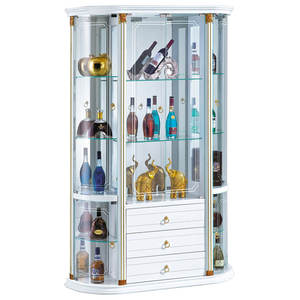 Gabinete de vino de vidrio de estilo europeo montado en la pared comedor <span class=keywords><strong>aparador</strong></span> almacenamiento decorativo hogar piso pantalla para sala de estar - Product Image 1