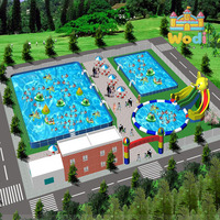 Parque Acuático Inflable Modular con Diseño de Pulpo para Operaciones en Lagos