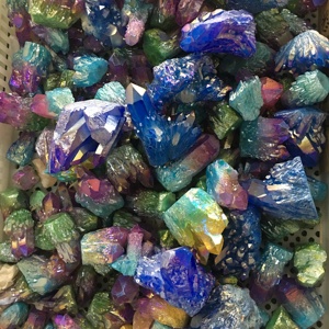 Cụm Pha Lê Trắng Tự Nhiên Bán Sỉ Đá Tinh Thể Hào Quang Cụm Tinh Thể Hai Màu Mạ Điện Đá Chữa Bệnh - Product Image 5