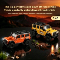 YT 1:43 Mini RC Auto 4x4 Desktop-Simulations-Kletterfahrzeug Elektrisches Plastik-Hobby-Modell Geländewagen für Kinder