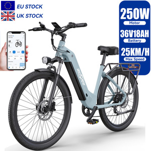 จักรยานไฟฟ้า ONESPORT EU Drop Shipping 250W 48V 18.2AH มอเตอร์ฮับหลังแบบไร้แปรงถ่าน โครงอะลูมิเนียมอัลลอย ระบบช่วยปั่น EBIKE City MTB ลิเธียม - Product Image 1