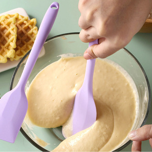 Ensemble de spatules en silicone, outils de pâtisserie, compatibles lave-vaisselle et four, violet, lot de 2 - Product Image 1