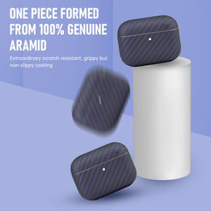 Nueva Funda Protectora Delgada de Fibra de Carbono Aramida de Color Morado para Auriculares Airpod Pro 3 - Product Image 5