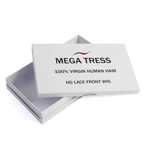 Boîte cadeau élégante <span class=keywords><strong>en</strong></span> carton rigide avec couvercle et base blancs personnalisés - Product Image 1