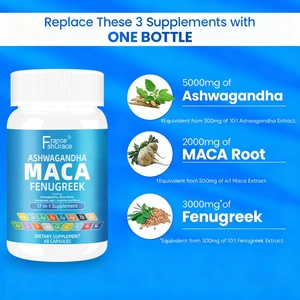 Nuevo Suplemento de Maca con Tongkat Ali y Ginseng, Ayuda a Aliviar el Estrés, Cápsulas de Raíz de Maca y Ashwagandha para Adultos - Product Image 4