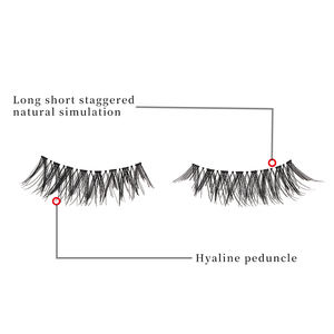 הסיטונאי הריסים הסיטונאי טבעי מלאכותיים מלאכותיים מלאכותיים, יד עשה taiwan ריסים מלאכותיים עבור כלי יופי איפור - Product Image 5