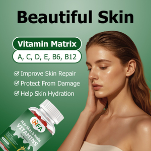 Hot Selling Hair Skin Nails Vitamins for Women Gummies with Vitamin Biotin Support Hair Thicjness Strength Skin Nail Healthy - Product Image 5